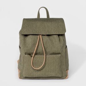 Olive Green Canvas Backpack - Universal Thread